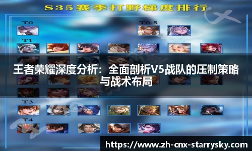 王者荣耀深度分析：全面剖析V5战队的压制策略与战术布局